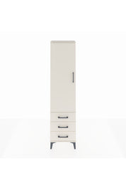 Arges Dolap Tek Raflı 3 Çekmeceli Tek Askılı 44x30x182 Aytaşı-Aytaşı
