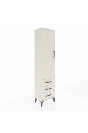 Arges Dolap Tek Raflı 3 Çekmeceli Tek Askılı 44x30x182 Aytaşı-Aytaşı
