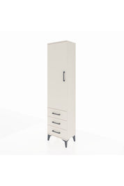 Arges Dolap Tek Raflı 3 Çekmeceli Tek Askılı 44x30x182 Aytaşı-Aytaşı