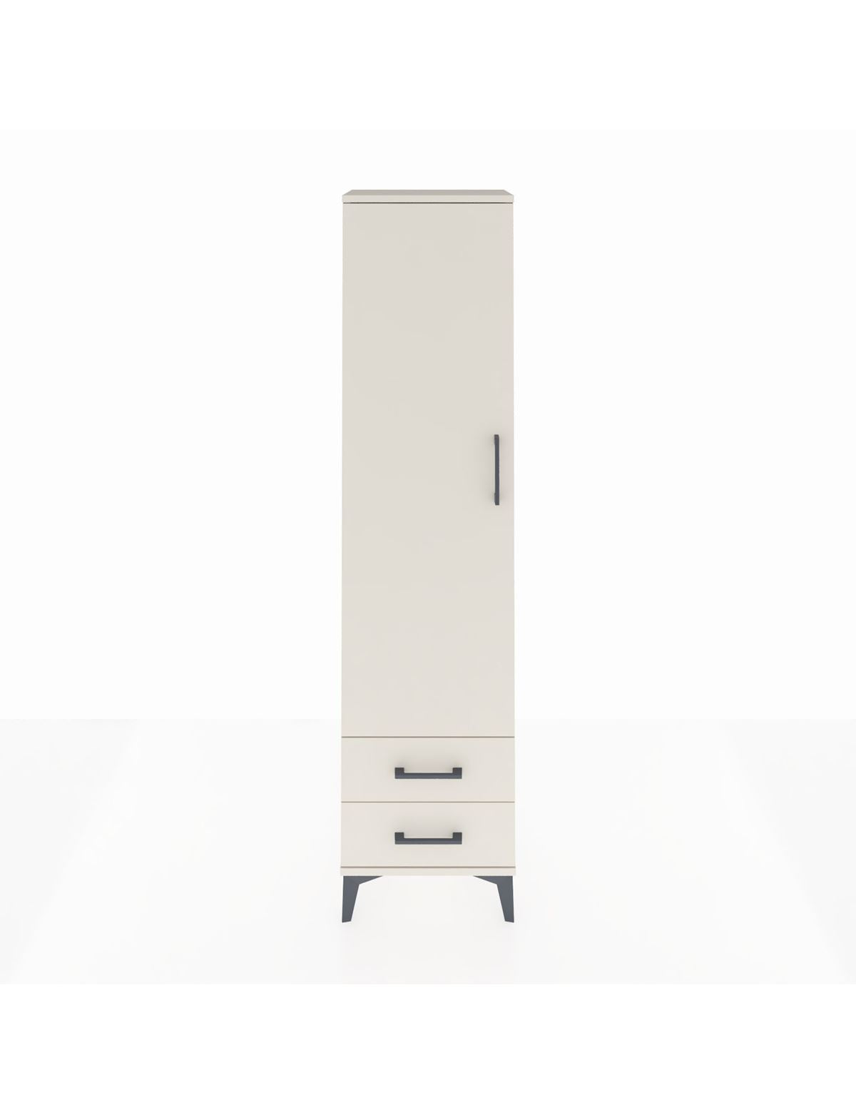 Arges Dolap Tek Raflı 2 Çekmeceli Tek Askılı 44x30x182 Aytaşı-Aytaşı