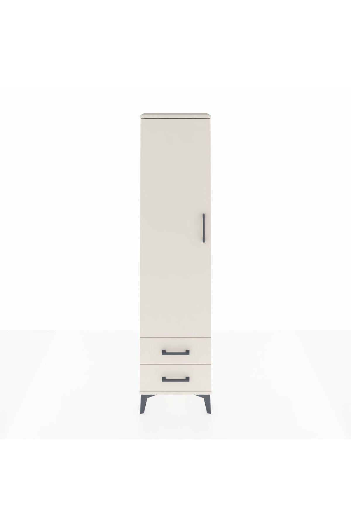 Arges Dolap Tek Raflı 2 Çekmeceli Tek Askılı 44x30x182 Aytaşı-Aytaşı