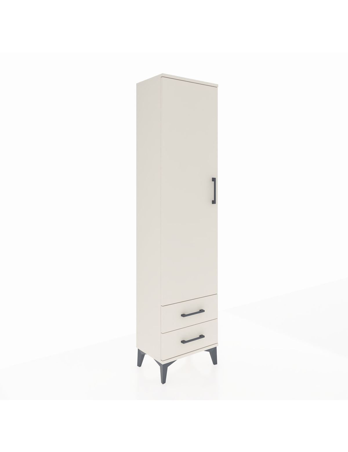 Arges Dolap Tek Raflı 2 Çekmeceli Tek Askılı 44x30x182 Aytaşı-Aytaşı