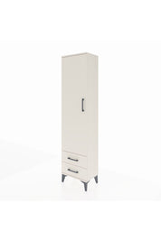 Arges Dolap Tek Raflı 2 Çekmeceli Tek Askılı 44x30x182 Aytaşı-Aytaşı