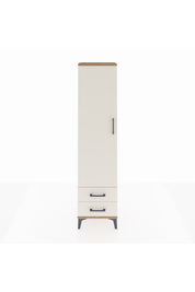 Arges Dolap Tek Raflı 2 Çekmeceli Tek Askılı 44x30x182 Çam-Aytaşı