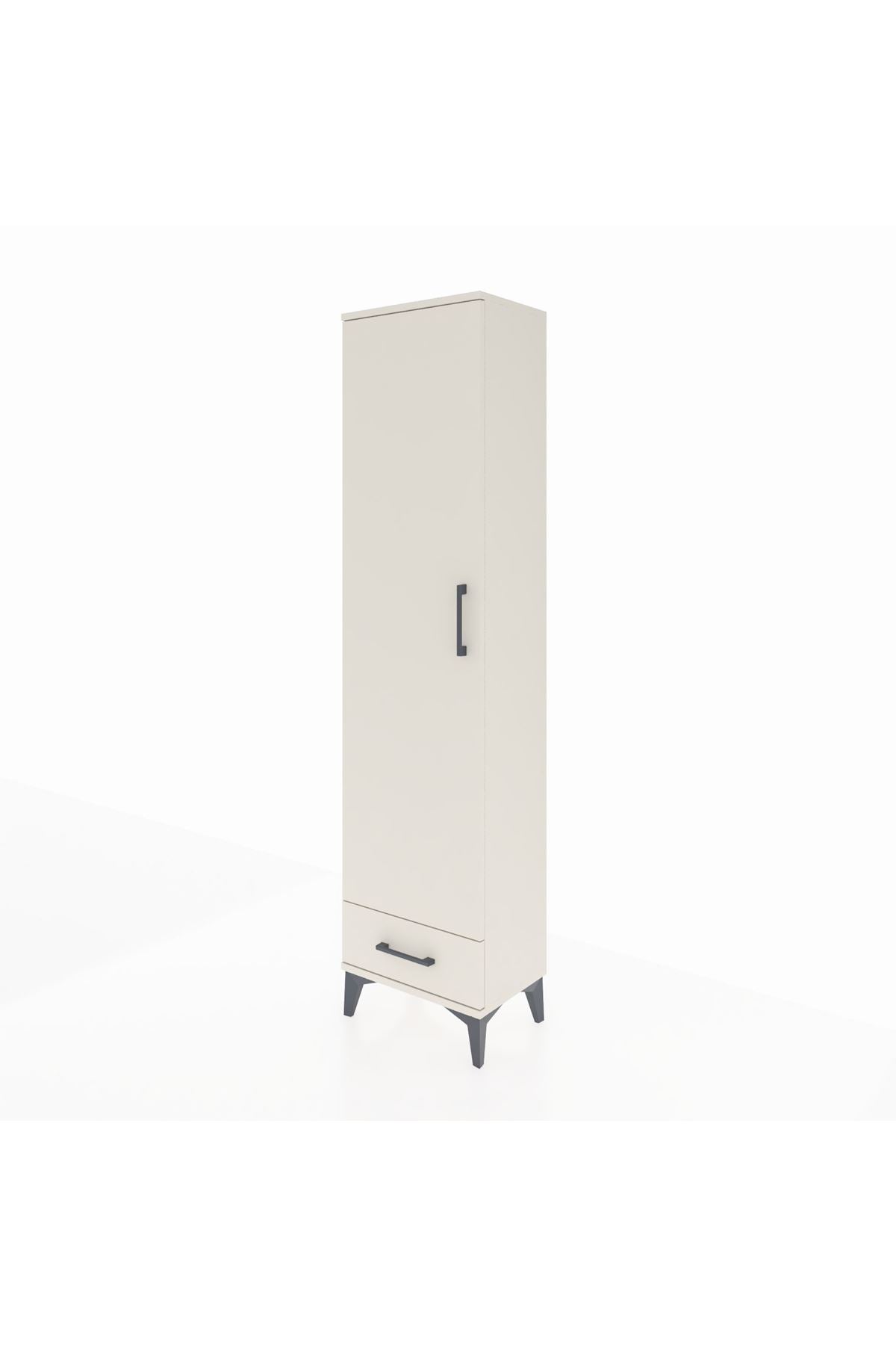 Arges Dolap 2 Raflı Tek Çekmeceli Tek Askılı 44x30x182 Aytaşı-Aytaşı