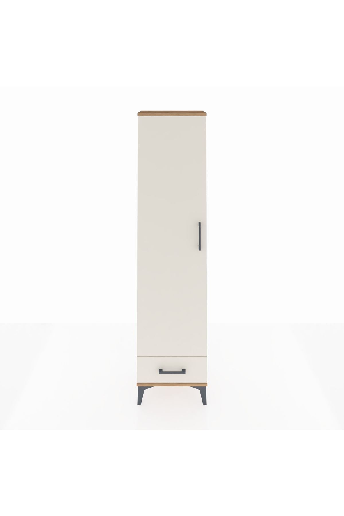 Arges Dolap 2 Raflı Tek Çekmeceli Tek Askılı 44x30x182 Çam-Aytaşı