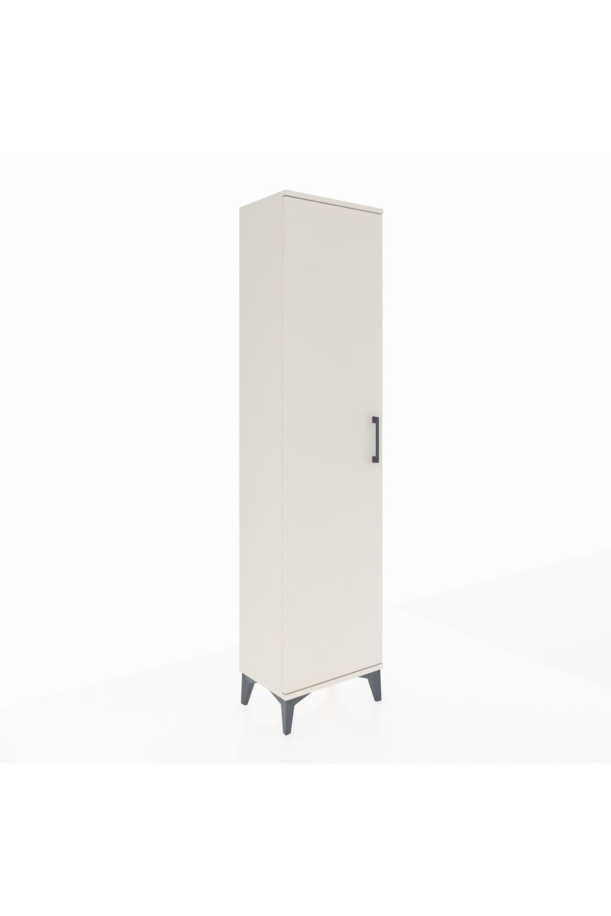 Arges Dolap Tek Raflı Tek Kapaklı Tek Askılı 44x30x182 Aytaşı-Aytaşı