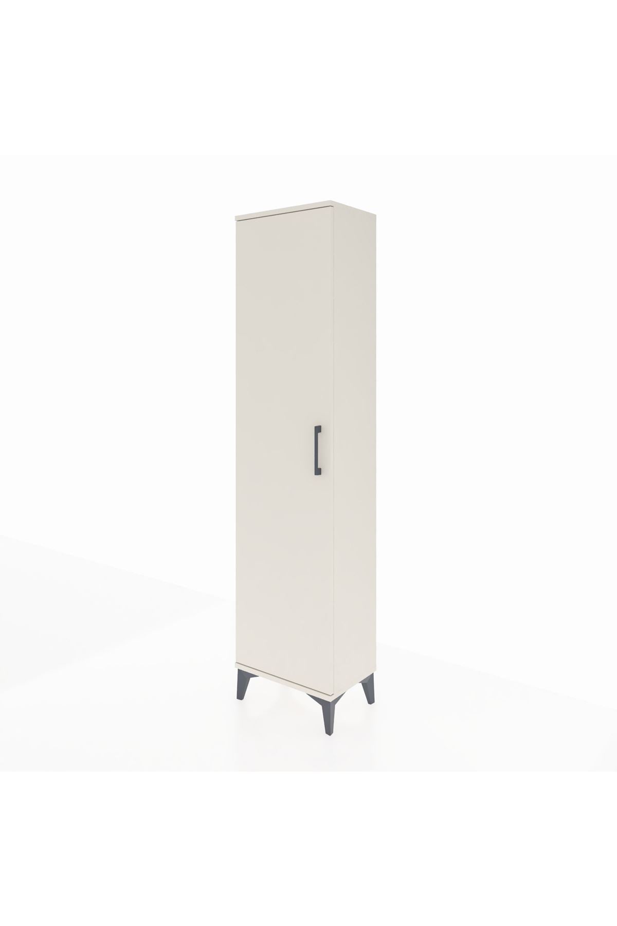 Arges Dolap Tek Raflı Tek Kapaklı Tek Askılı 44x30x182 Aytaşı-Aytaşı