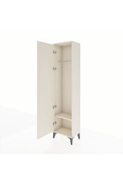 Arges Dolap Tek Raflı Tek Kapaklı Tek Askılı 44x30x182 Aytaşı-Aytaşı