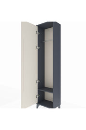 Arges Dolap Tek Raflı Tek Kapaklı Tek Askılı 44x30x182 Antrasit-Aytaşı