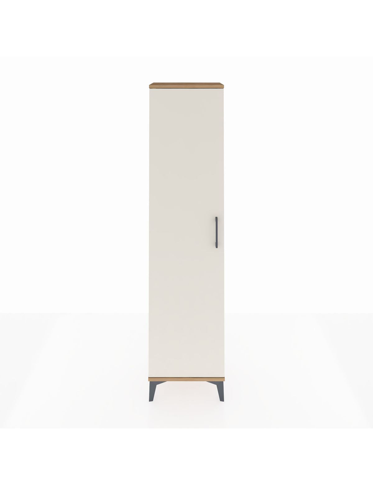 Arges Dolap Tek Raflı Tek Kapaklı Tek Askılı 44x30x182 Çam-Aytaşı