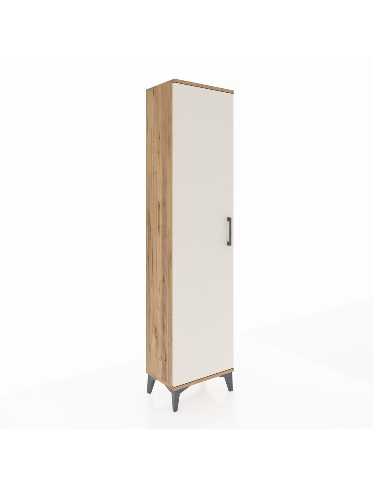 Arges Dolap Tek Raflı Tek Kapaklı Tek Askılı 44x30x182 Çam-Aytaşı