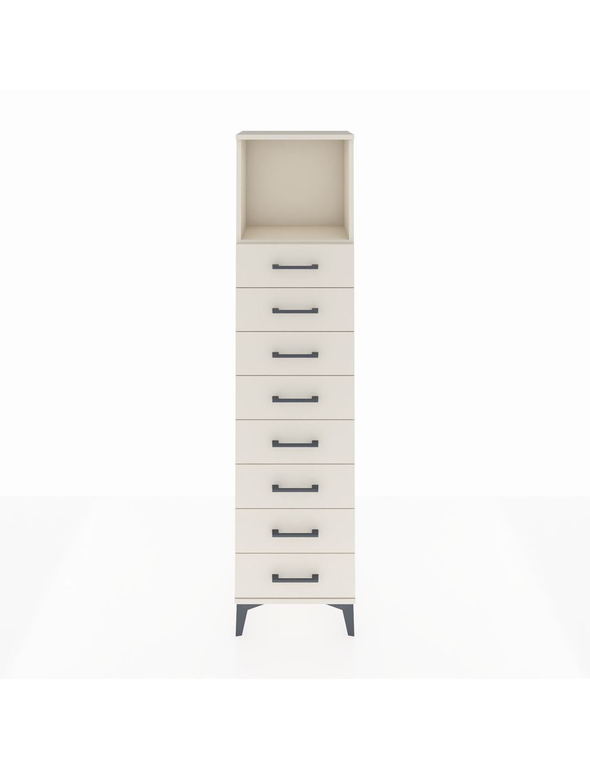 Arges Dolap Tek Raflı 8 Çekmeceli 44x30x182 Aytaşı-Aytaşı