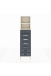 Arges Dolap 2 Raflı 7 Çekmeceli 44x30x182 Aytaşı-Antrasit