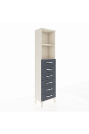 Arges Dolap 2 Raflı 6 Çekmeceli 44x30x182 - S22M034V2A