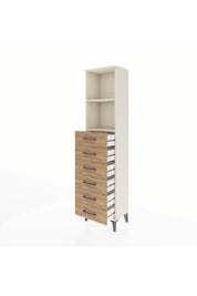 Arges Dolap 2 Raflı 6 Çekmeceli 44x30x182 Aytaşı-Çam