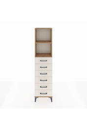 Arges Dolap 2 Raflı 6 Çekmeceli 44x30x182 Çam-Aytaşı