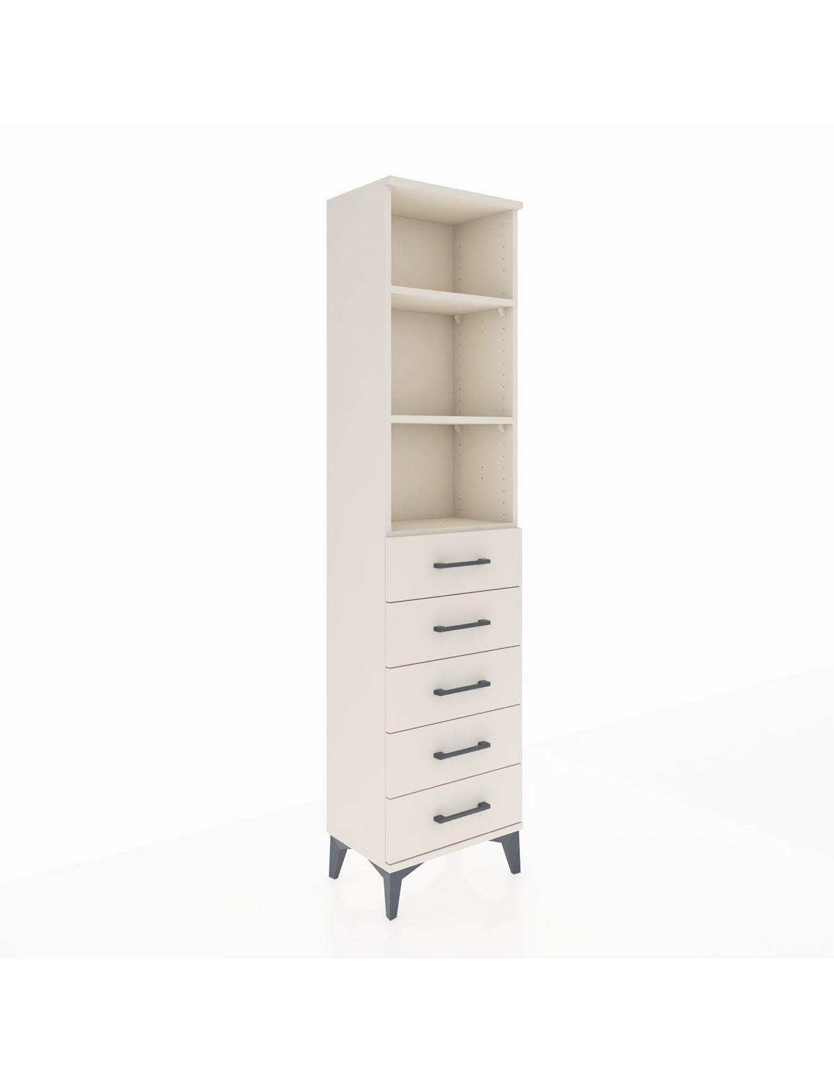 Arges Dolap 3 Raflı 5 Çekmeceli 44x30x182 Aytaşı-Aytaşı