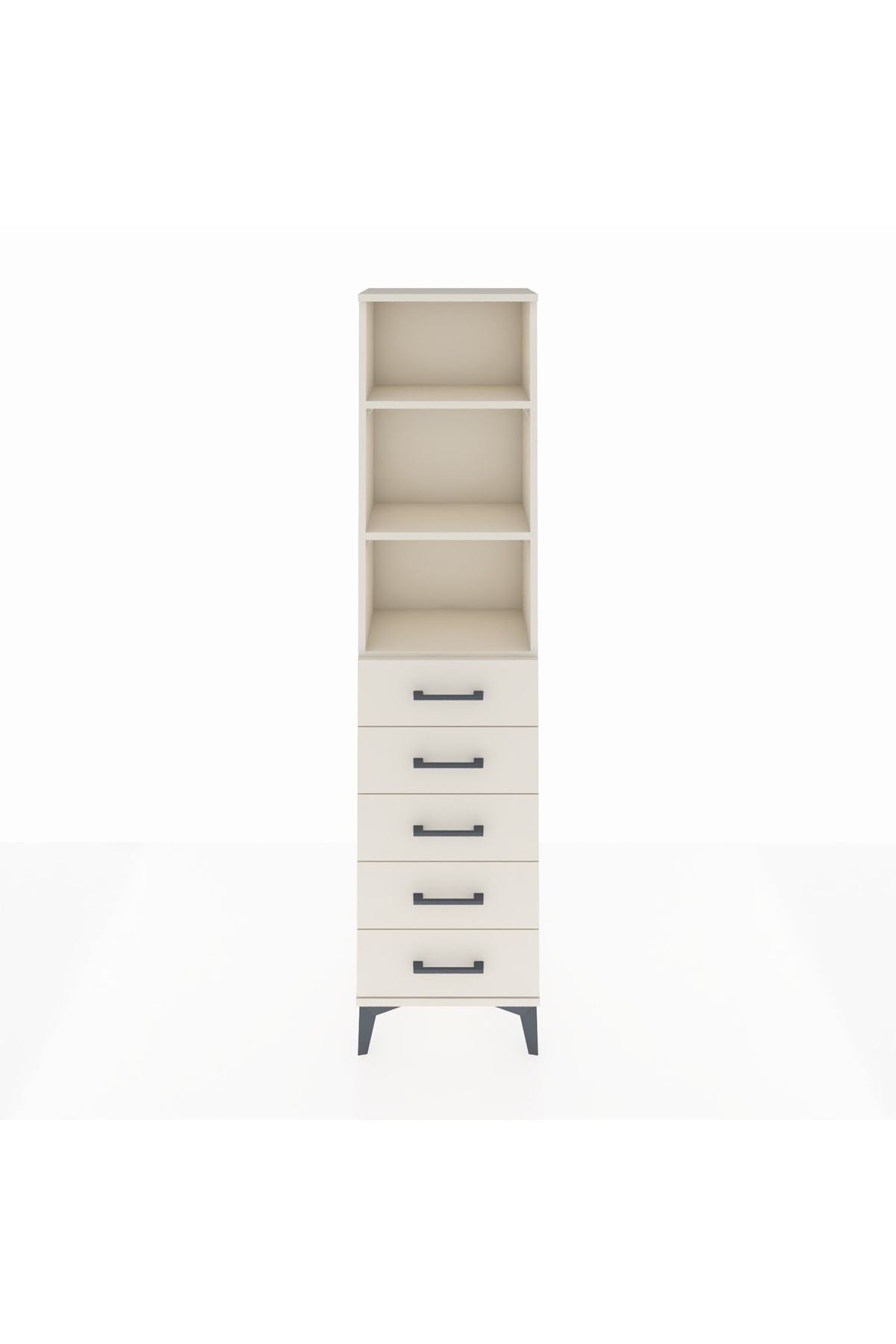 Arges Dolap 3 Raflı 5 Çekmeceli 44x30x182 Aytaşı-Aytaşı