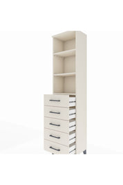 Arges Dolap 3 Raflı 5 Çekmeceli 44x30x182 Aytaşı-Aytaşı