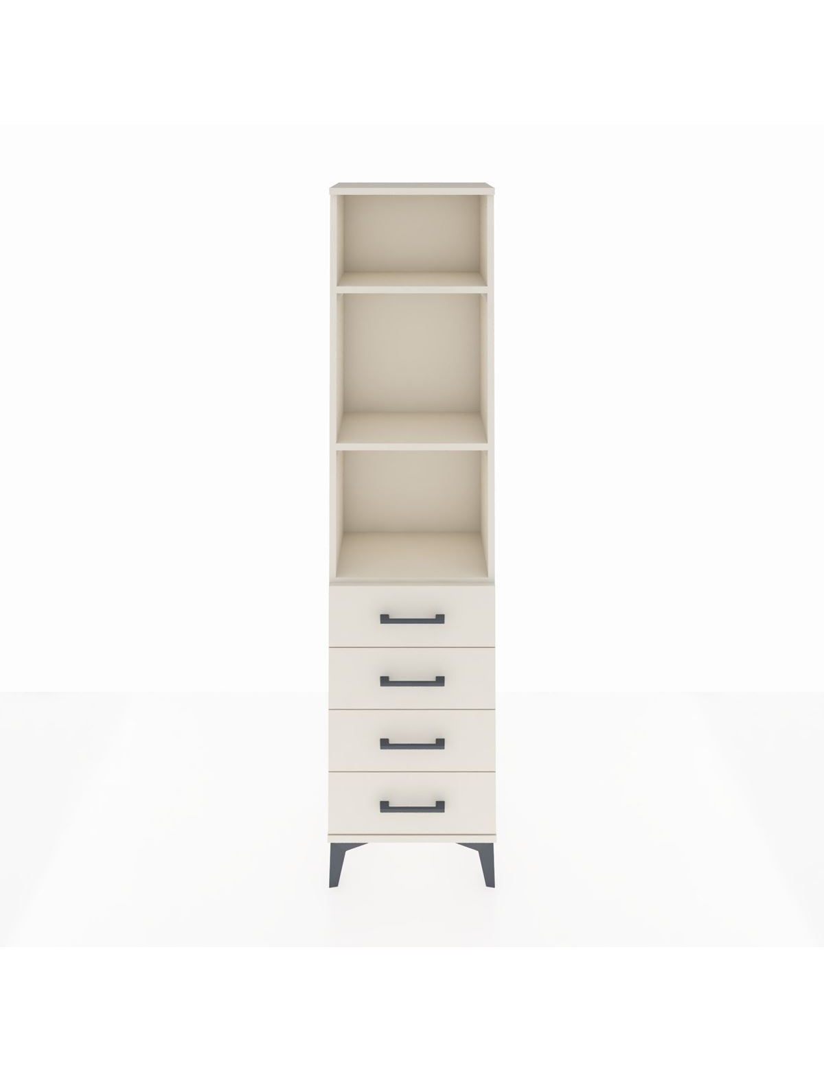 Arges Dolap 3 Raflı 4 Çekmeceli 44x30x182 Aytaşı-Aytaşı