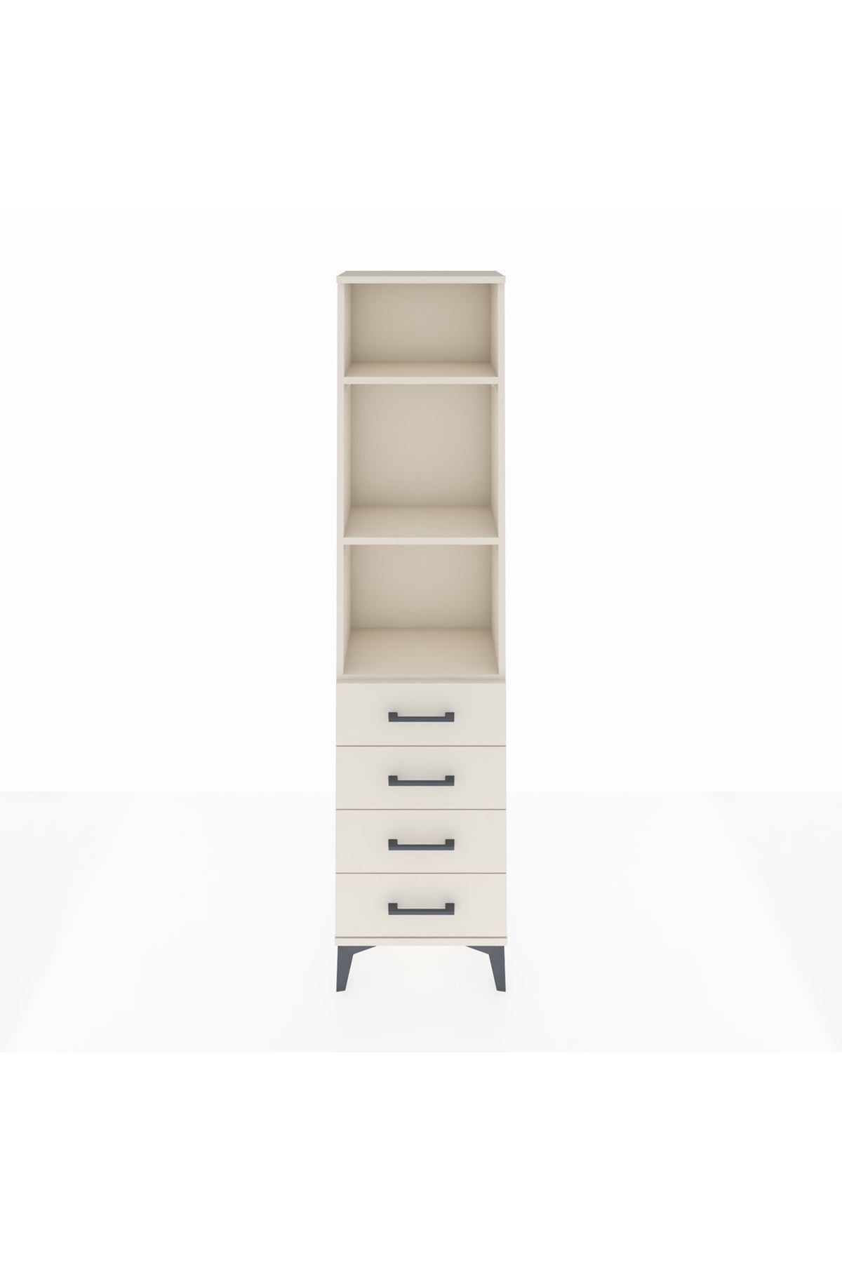 Arges Dolap 3 Raflı 4 Çekmeceli 44x30x182 Aytaşı-Aytaşı