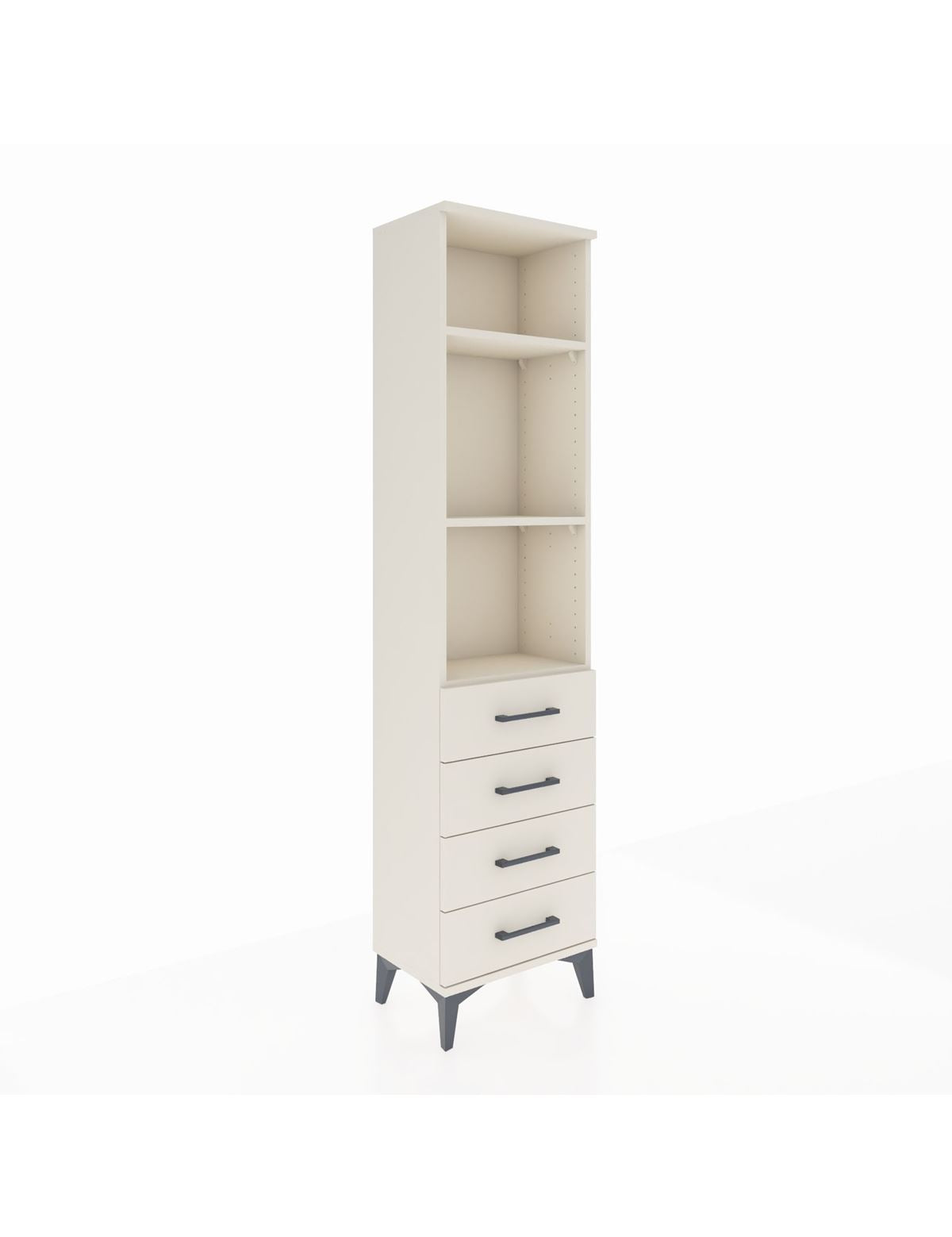 Arges Dolap 3 Raflı 4 Çekmeceli 44x30x182 Aytaşı-Aytaşı