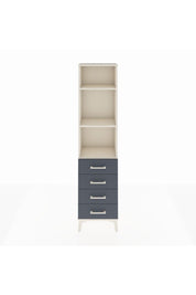 Arges Dolap 3 Raflı 4 Çekmeceli 44x30x182 Aytaşı-Antrasit