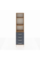 Arges Dolap 3 Raflı 4 Çekmeceli 44x30x182
