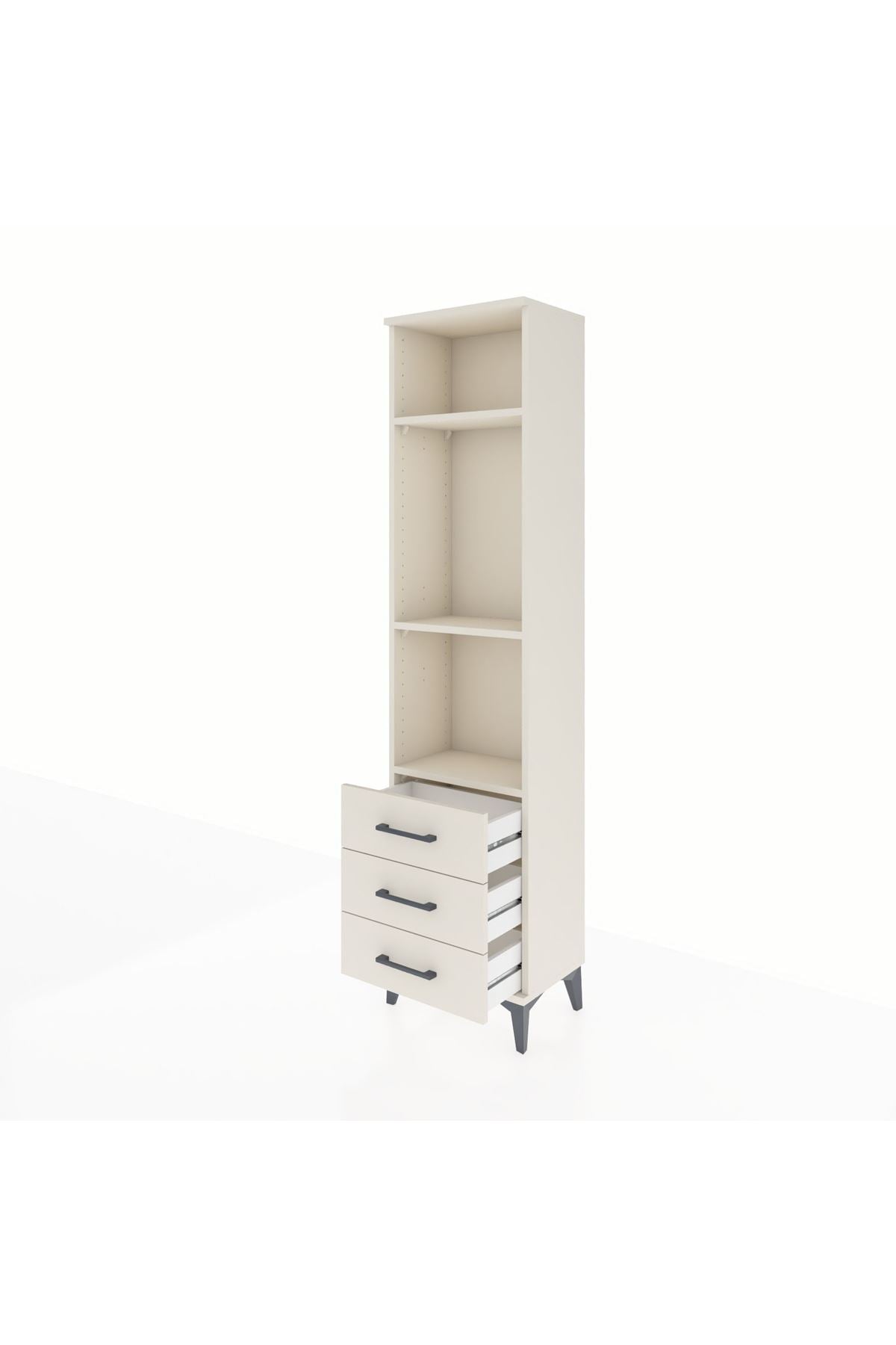 Arges Dolap 3 Raflı 3 Çekmeceli 44x30x182 Aytaşı-Aytaşı