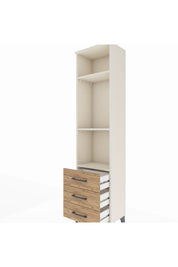 Arges Dolap 3 Raflı 3 Çekmeceli 44x30x182 - S22M037V3A