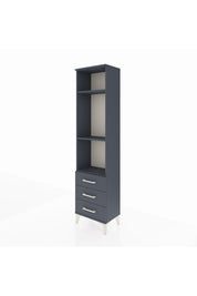 Arges Dolap 3 Raflı 3 Çekmeceli 44x30x182 Antrasit-Antrasit