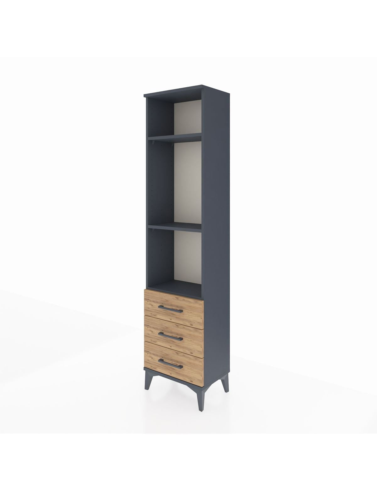 Arges Dolap 3 Raflı 3 Çekmeceli 44x30x182 - S22M037V6A