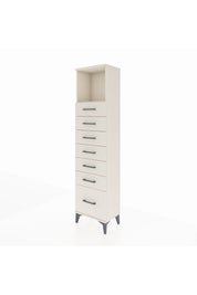 Arges Dolap Tek Raflı 7 Çekmeceli 44x30x182 Aytaşı-Aytaşı