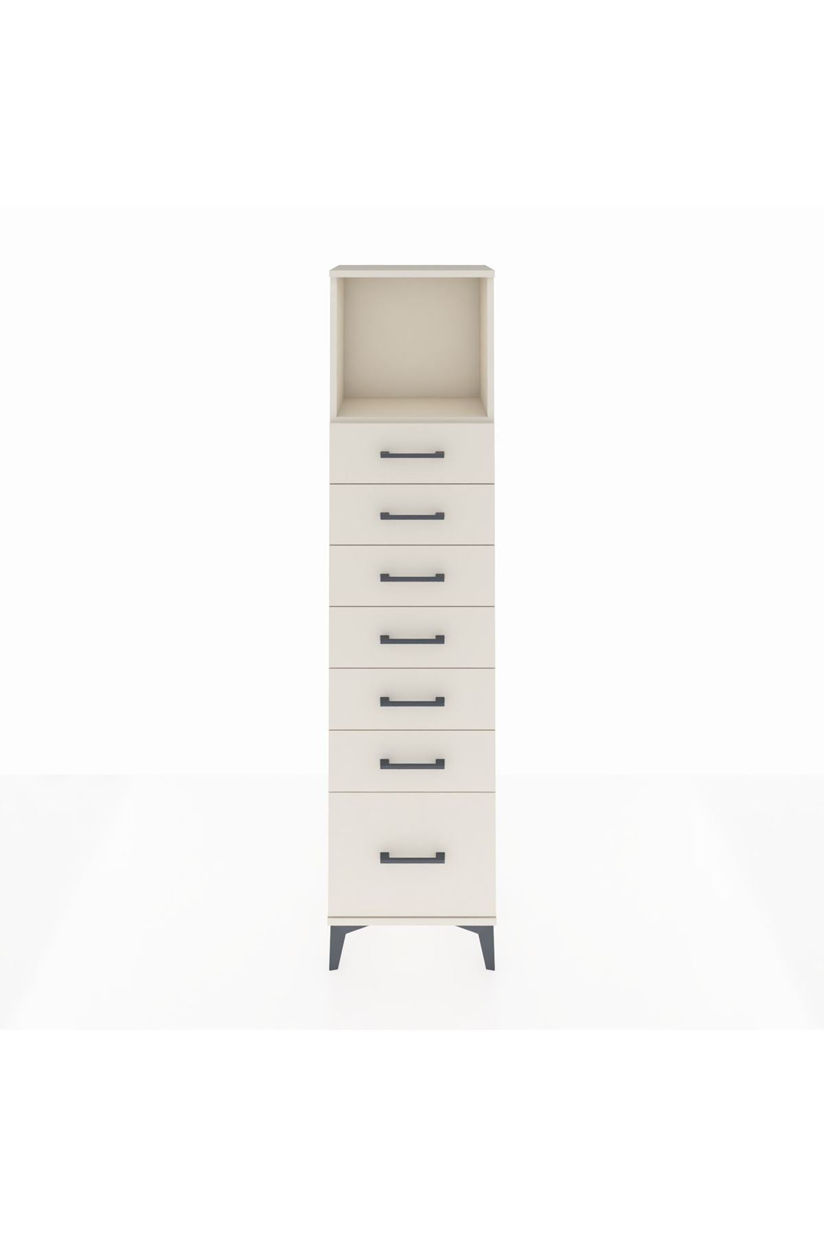 Arges Dolap Tek Raflı 7 Çekmeceli 44x30x182 Aytaşı-Aytaşı