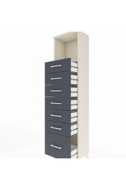 Arges Dolap Tek Raflı 7 Çekmeceli 44x30x182 - S22M038V2A