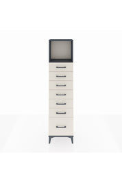 Arges Dolap Tek Raflı 7 Çekmeceli 44x30x182 Antrasit-Aytaşı