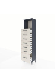 Arges Dolap Tek Raflı 7 Çekmeceli 44x30x182 - S22M038V4A