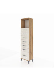 Arges Dolap Tek Raflı 7 Çekmeceli 44x30x182 - S22M038V7A