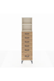 Arges Dolap 2 Raflı 6 Çekmeceli 44x30x182 Aytaşı-Çam