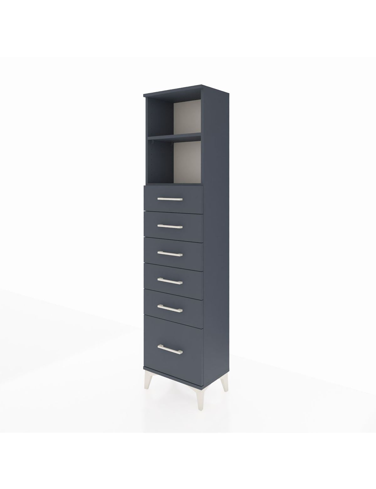 Arges Dolap 2 Raflı 6 Çekmeceli 44x30x182 - S22M039V5A