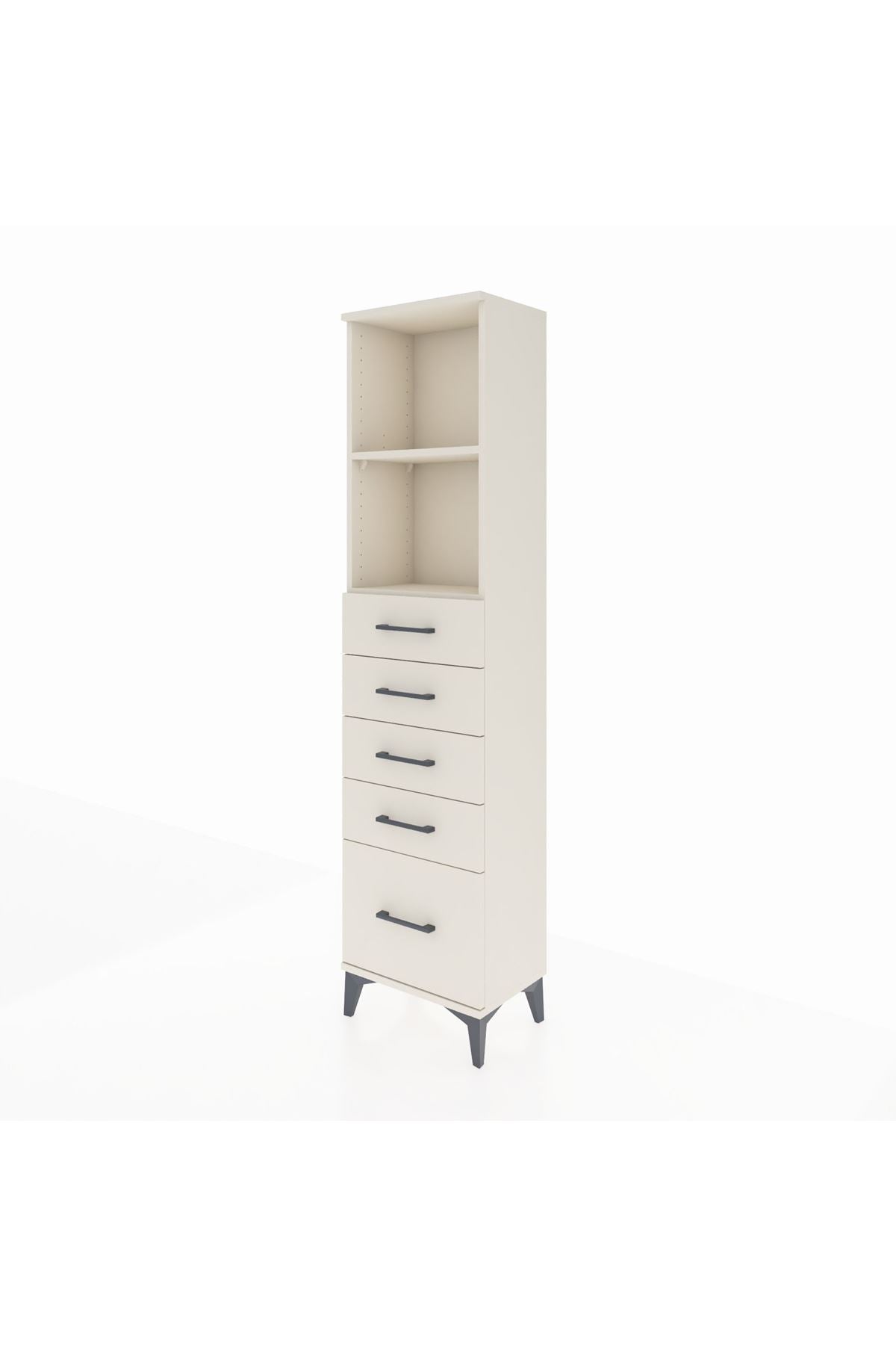 Arges Dolap 2 Raflı 5 Çekmeceli 44x30x182 Aytaşı-Aytaşı