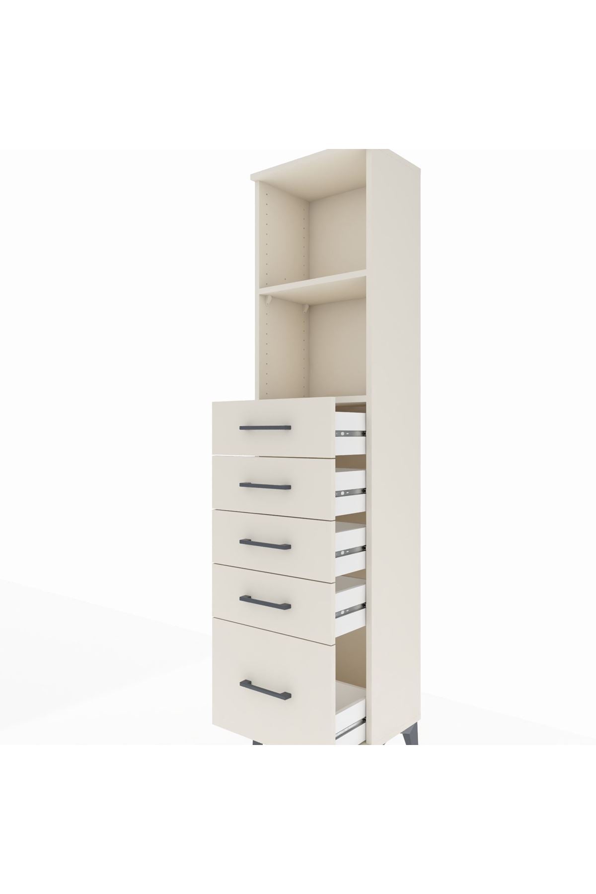 Arges Dolap 2 Raflı 5 Çekmeceli 44x30x182 Aytaşı-Aytaşı