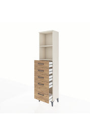 Arges Dolap 2 Raflı 5 Çekmeceli 44x30x182 Aytaşı-Çam