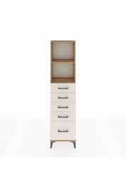 Arges Dolap 2 Raflı 5 Çekmeceli 44x30x182 Çam-Aytaşı