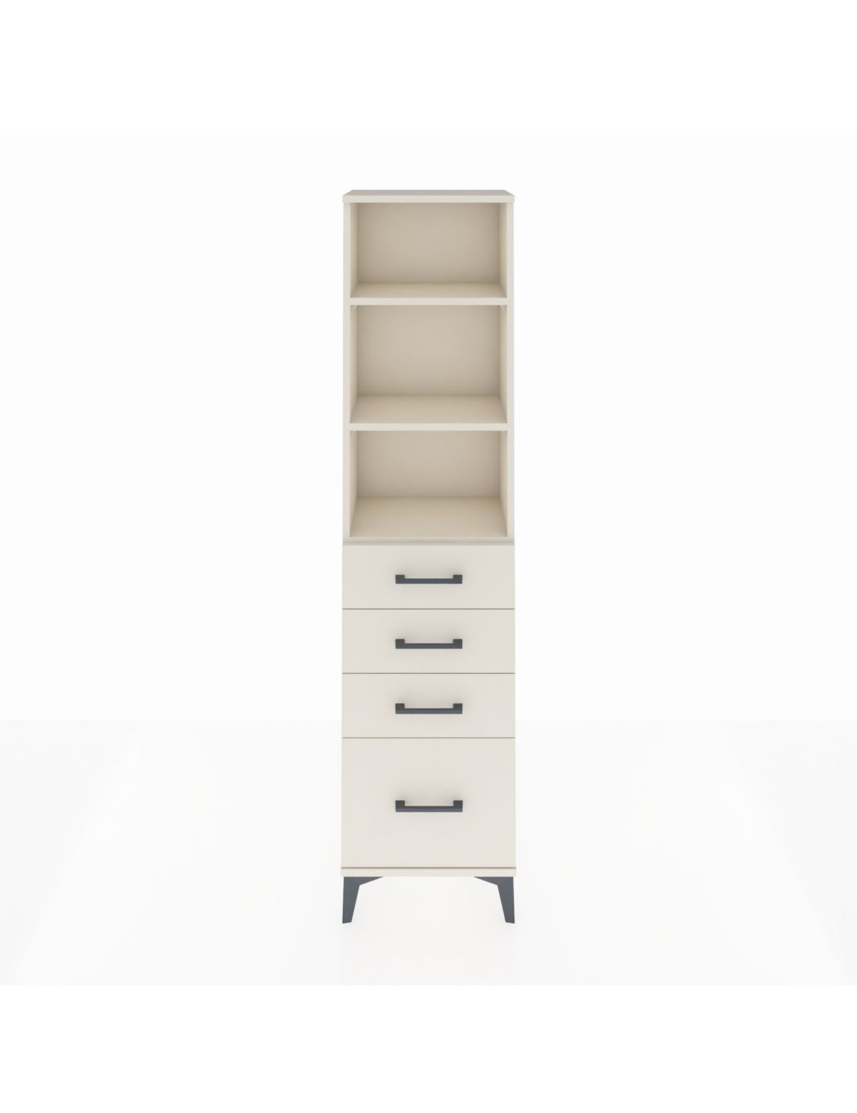 Arges Dolap 3 Raflı 4 Çekmeceli 44x30x182 Aytaşı-Aytaşı