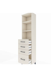 Arges Dolap 3 Raflı 4 Çekmeceli 44x30x182 Aytaşı-Aytaşı