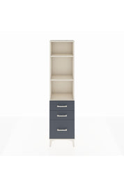 Arges Dolap 3 Raflı 3 Çekmeceli 44x30x182 Aytaşı-Antrasit