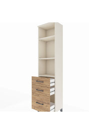 Arges Dolap 3 Raflı 3 Çekmeceli 44x30x182 Aytaşı-Çam