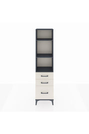 Arges Dolap 3 Raflı 3 Çekmeceli 44x30x182 Antrasit-Aytaşı